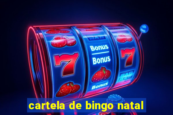 cartela de bingo natal